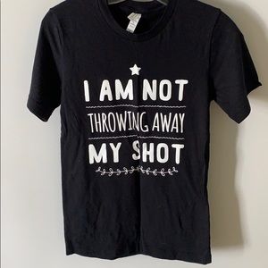 Hamilton I’m Not Throwing Away My Shot T-shirt XS